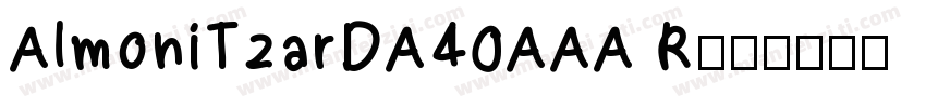 AlmoniTzarDA40AAA R字体转换